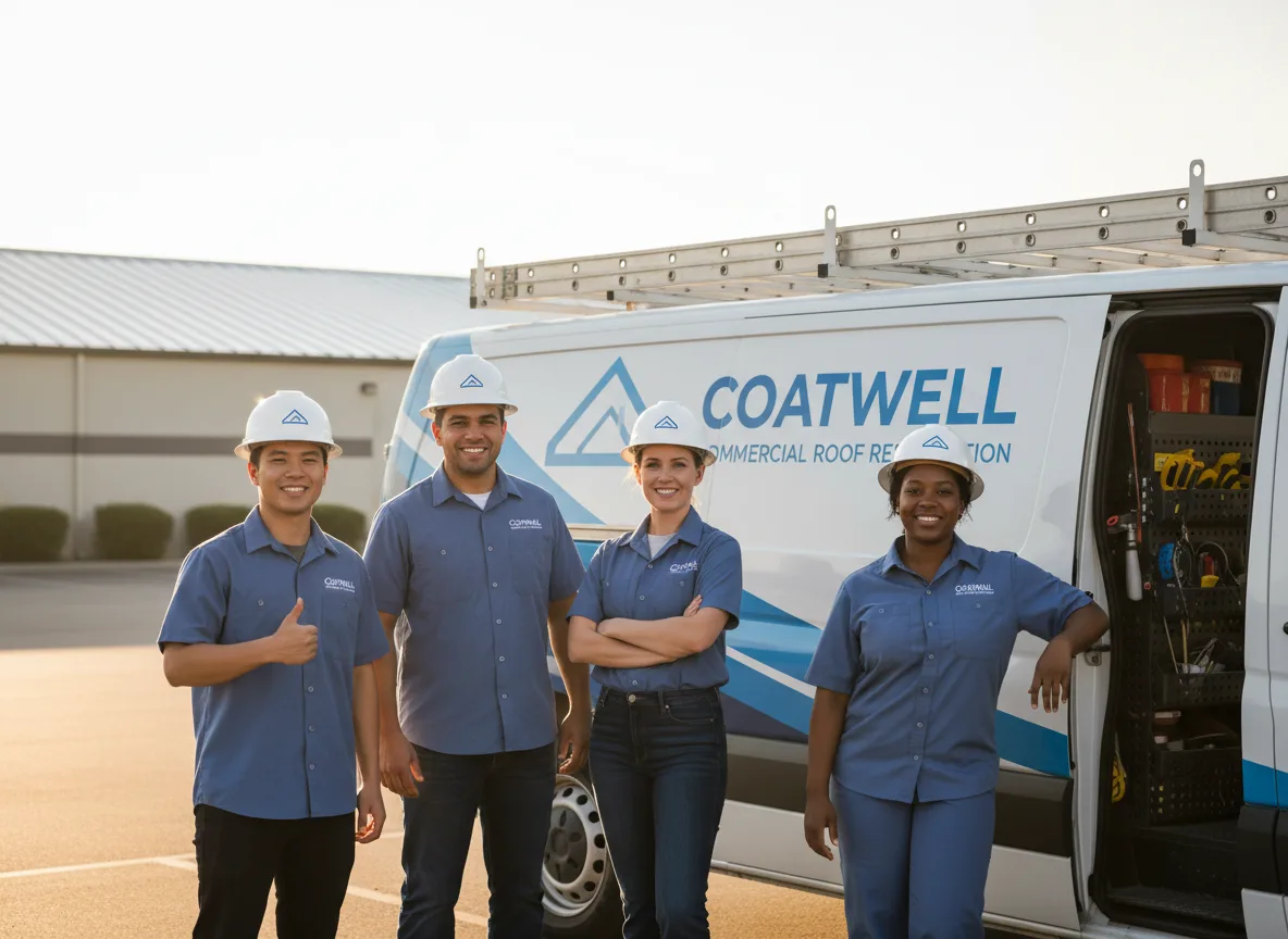 Commercial roof coating company in Embarrass, WI