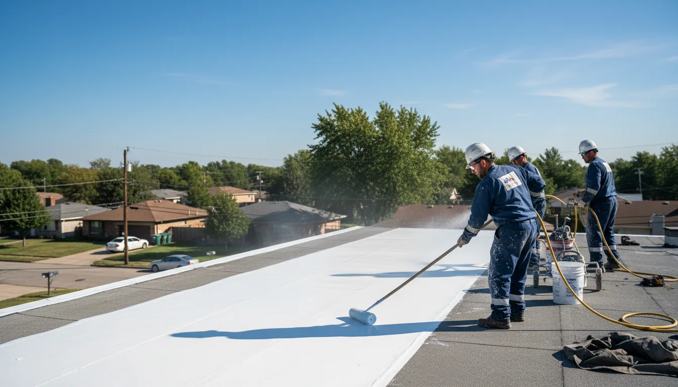 Commercial roof coating in Embarrass, WI near me